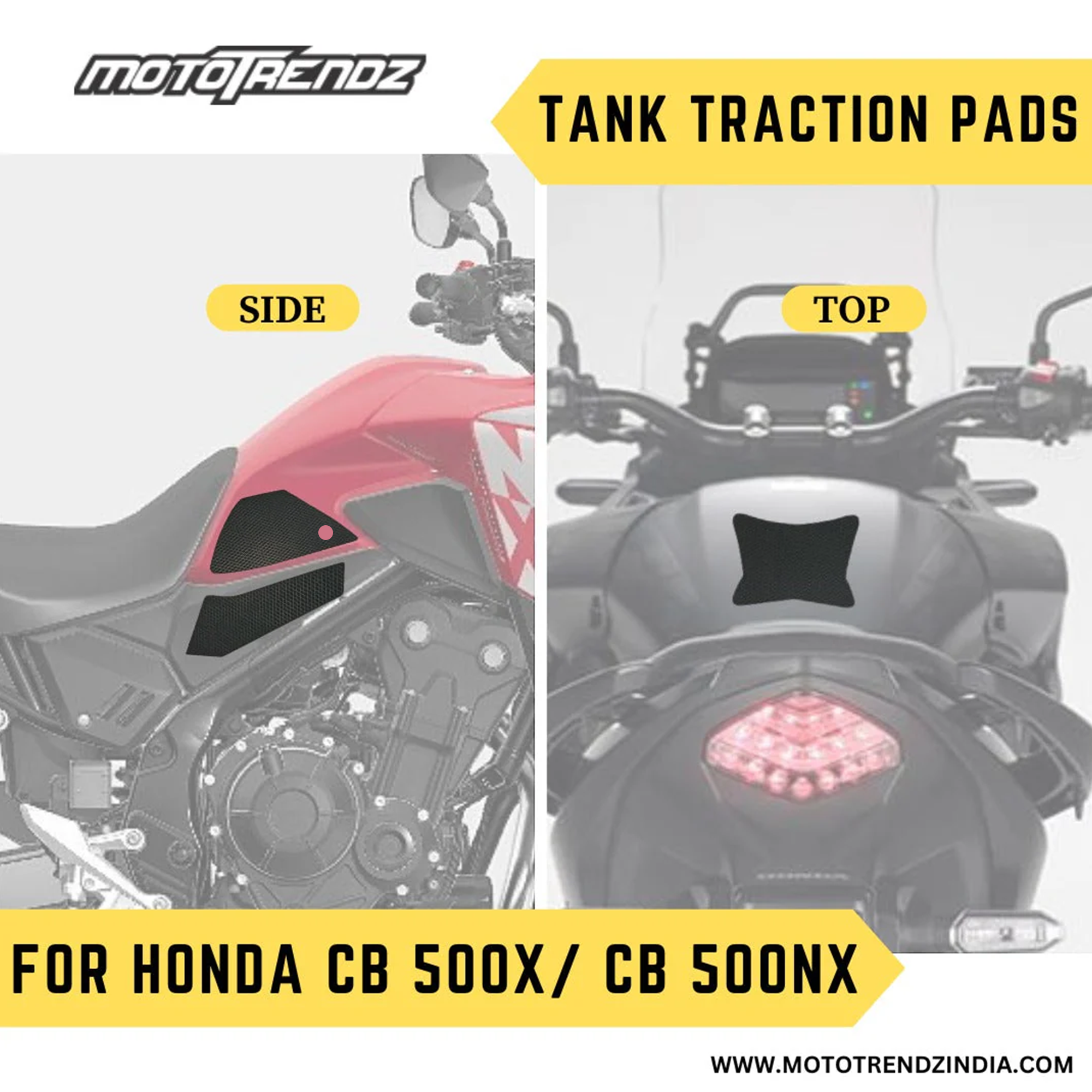 Traction Pads – Honda CB500X / 500 NX ₹799.00 – ₹1,849.00