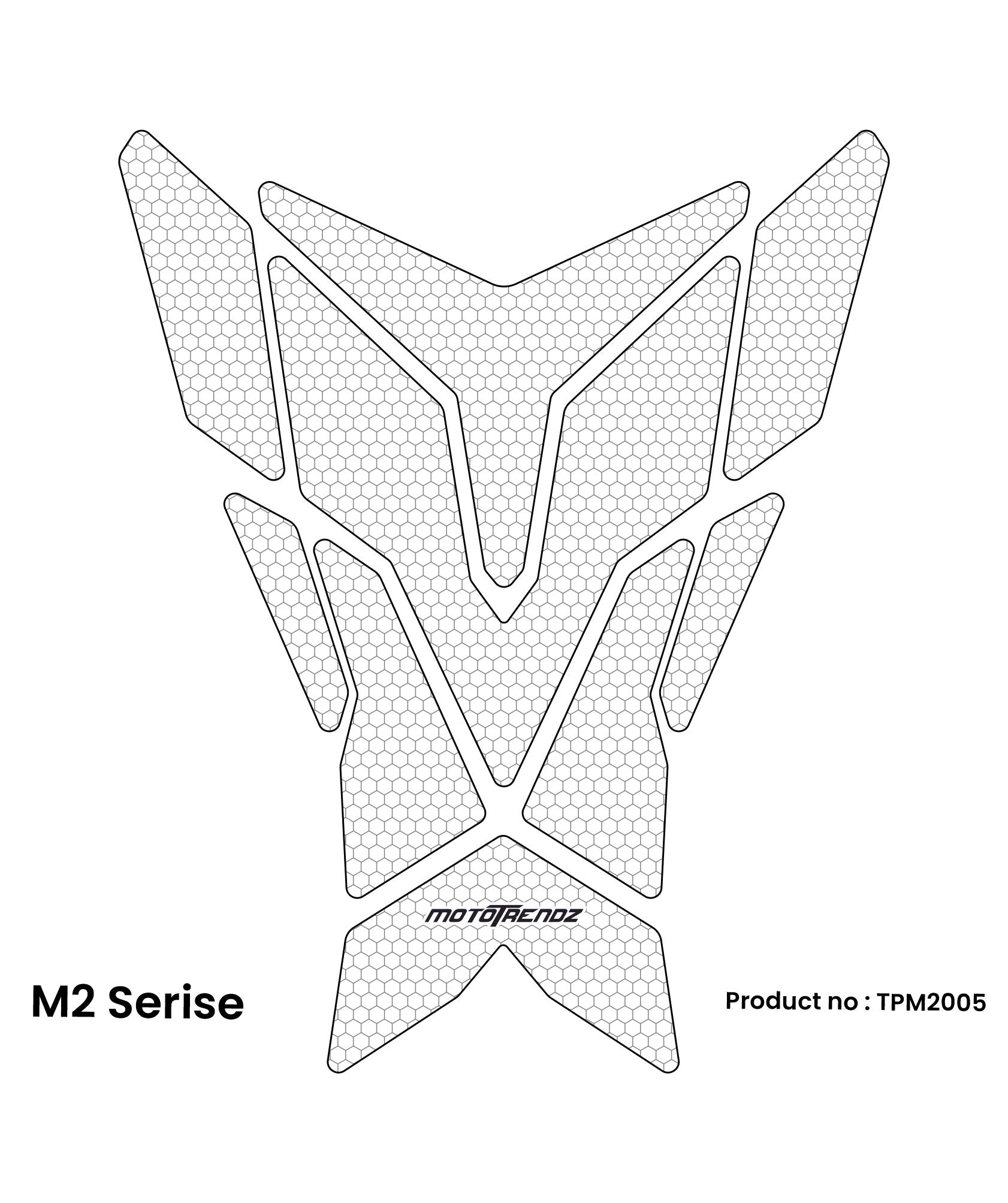 Tank Pads – M2 series Clear with Pattern
