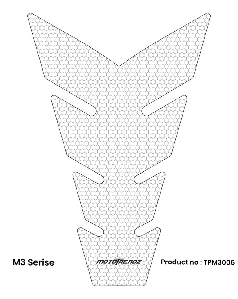 Tank Pads – M3 series Clear with Pattern