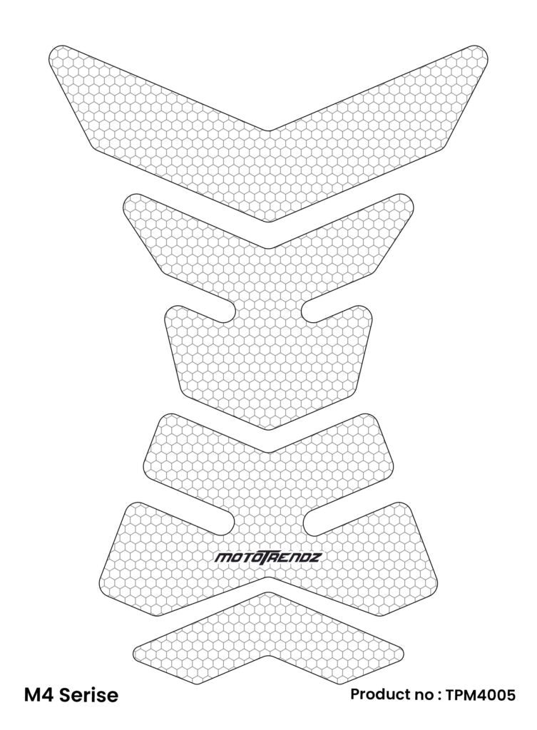 Tank Pads – M4 series Clear with Pattern
