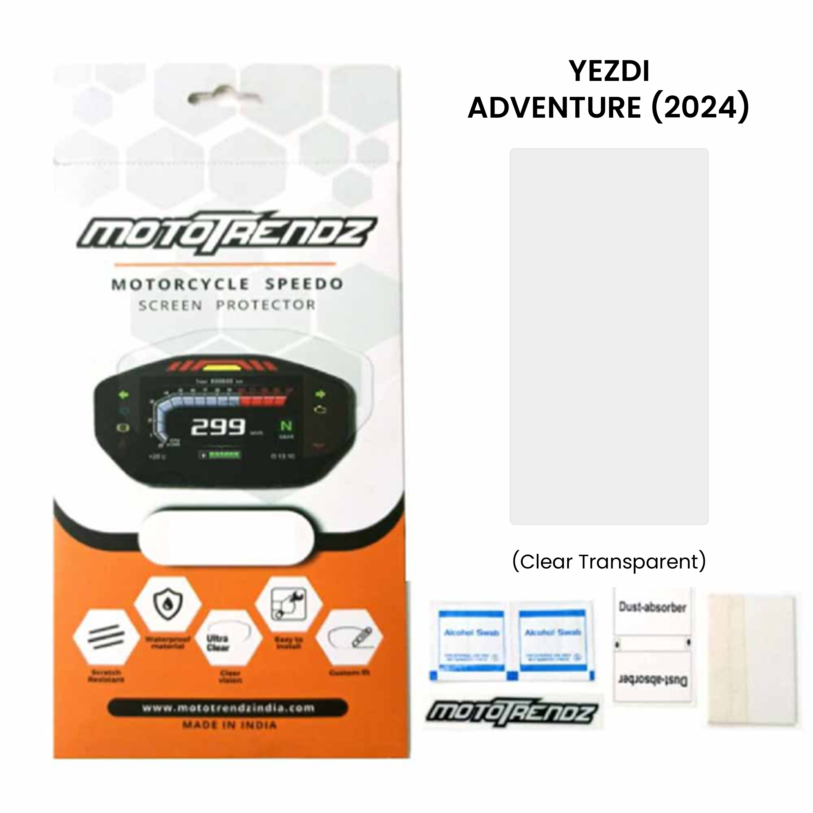 Motorcycle Speedo Screen Protector – Jawa Yezdi Adventure - (2024)
