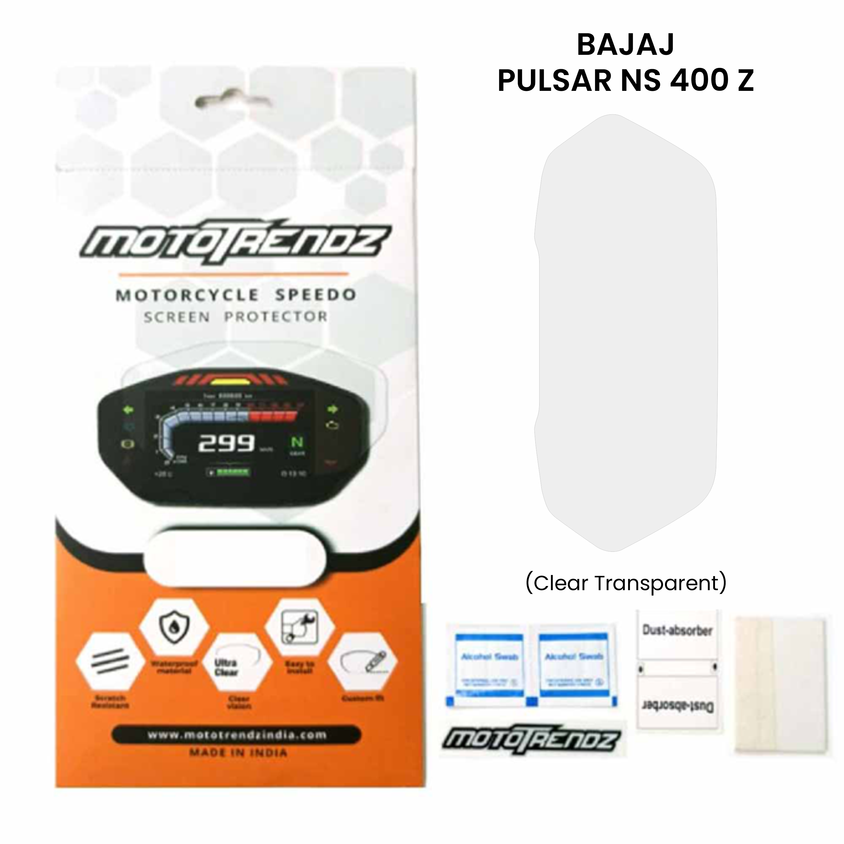 Motorcycle Speedo Screen Protector – Bajaj Pulsar NS 400 Z