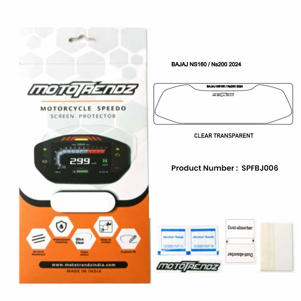 Motorcycle Speedo Screen Protector – Bajaj Pulsar NS125/160/200 ( 2024 )