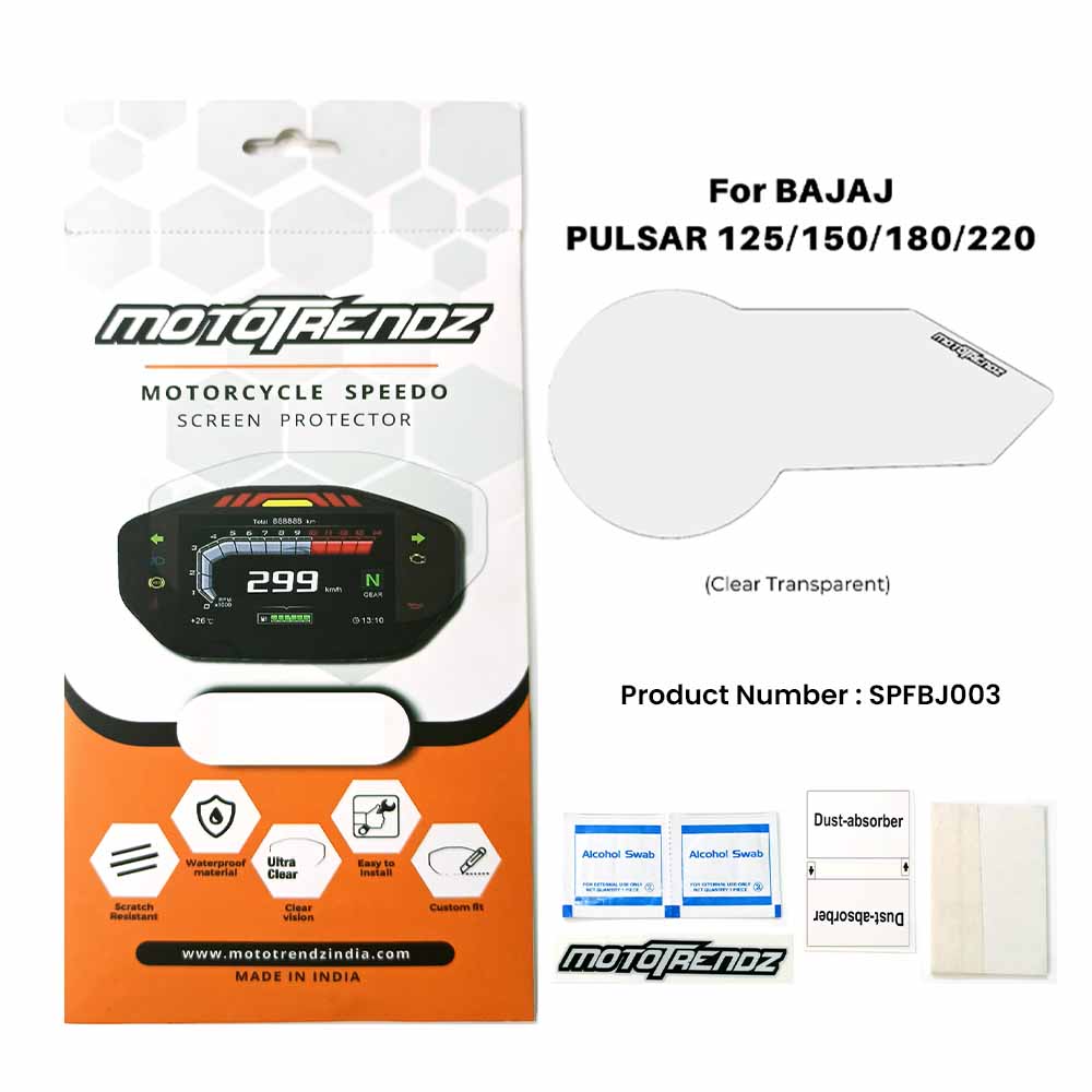 Motorcycle Speedo Screen Protector – Bajaj Pulsar 125/150/180/220