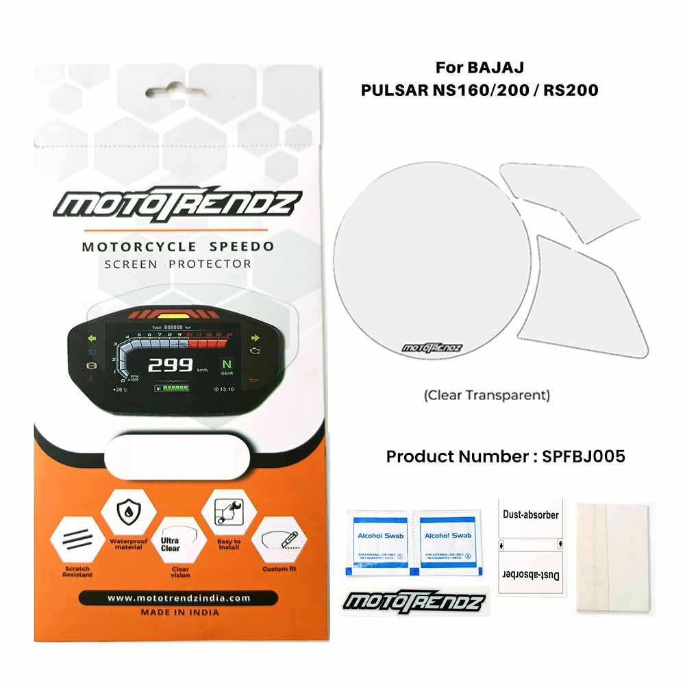 Motorcycle Speedo Screen Protector – Bajaj Pulsar NS125/160/200/RS200