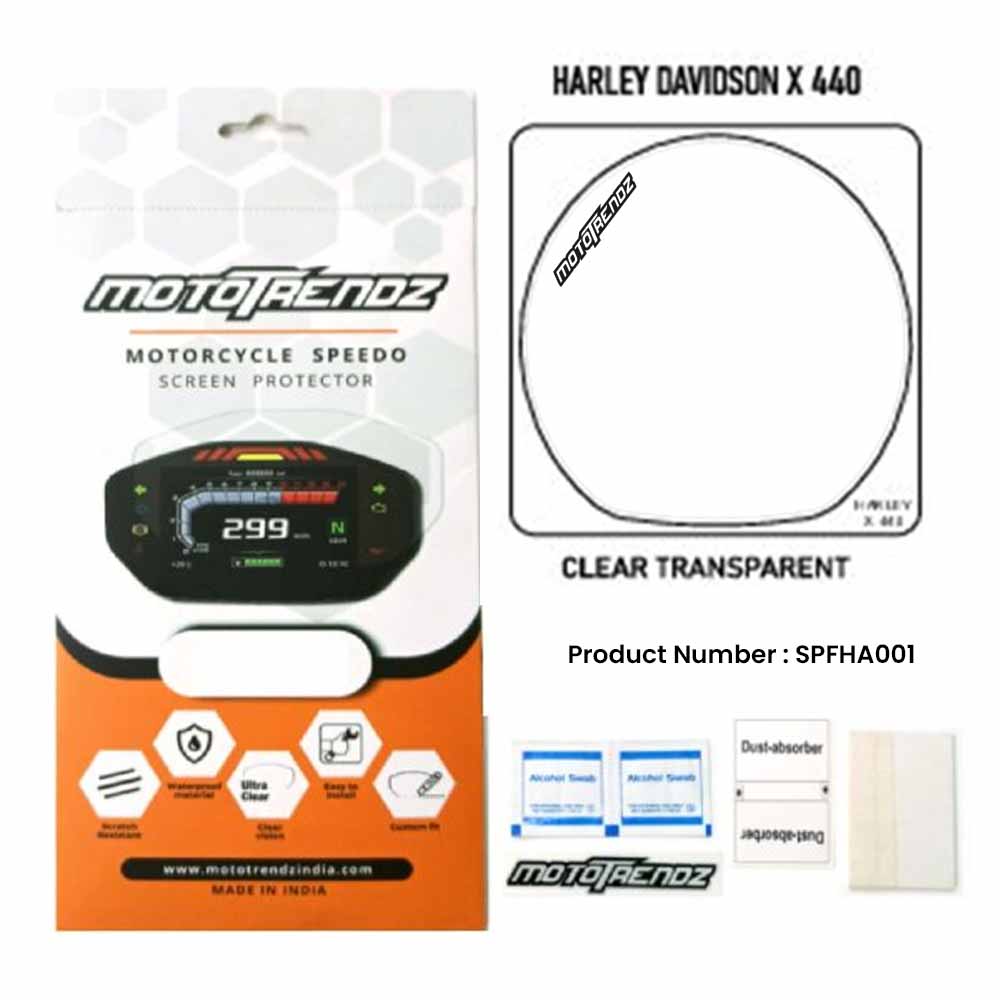 Motorcycle Speedo Screen Protector – Harley Davidson X 440