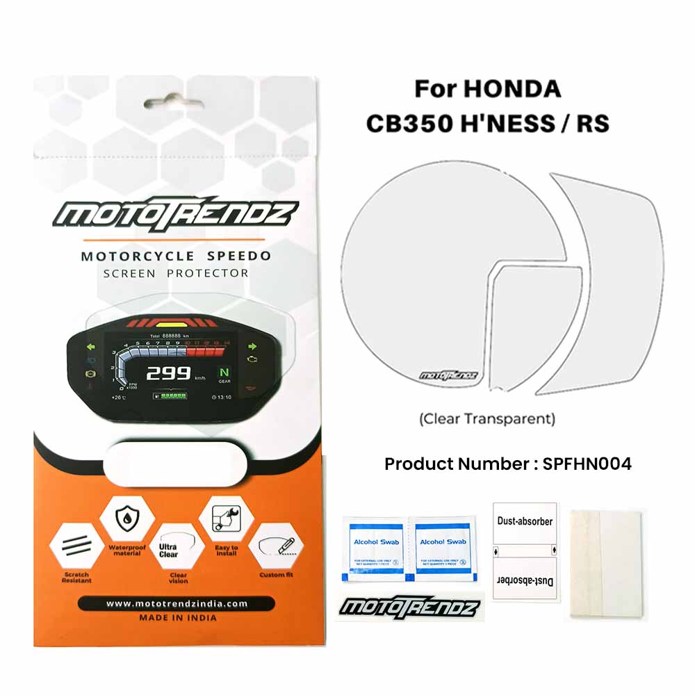Motorcycle Speedo Screen Protector – Honda H’ness / RS CB350