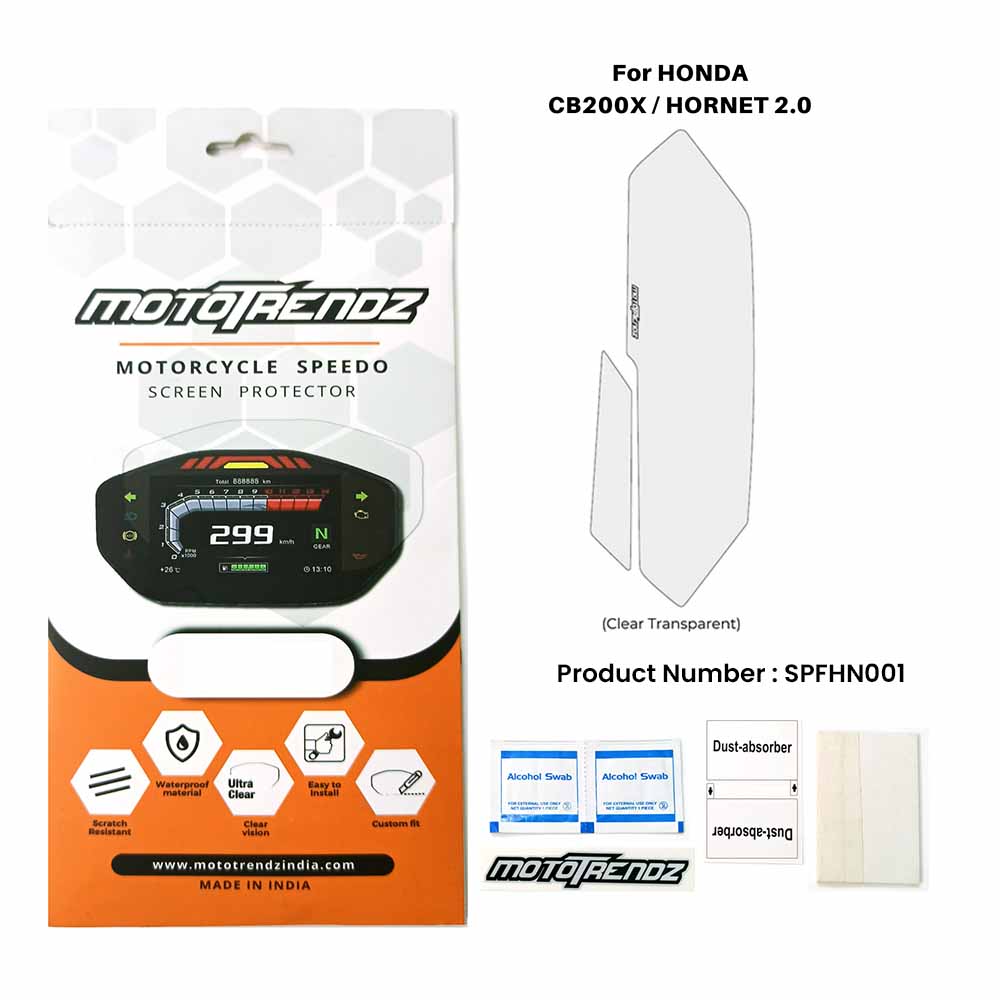Motorcycle Speedo Screen Protector – Honda CB200X / Hornet 2.0