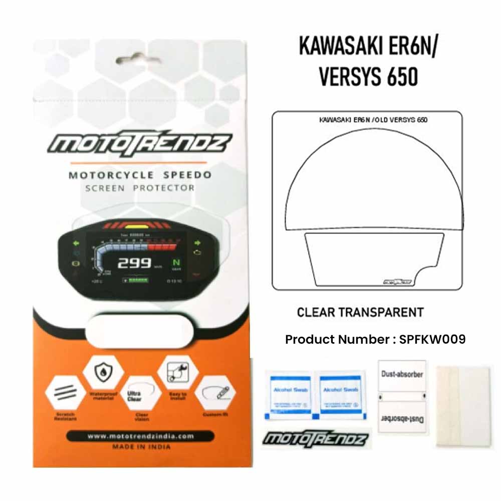 Motorcycle Speedo Screen Protector – KAWASAKI ER6N / OLD VERSYS 650