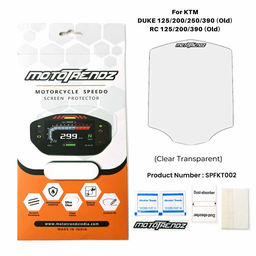 Motorcycle Speedo Screen Protector – KTM Duke / RC (old models)