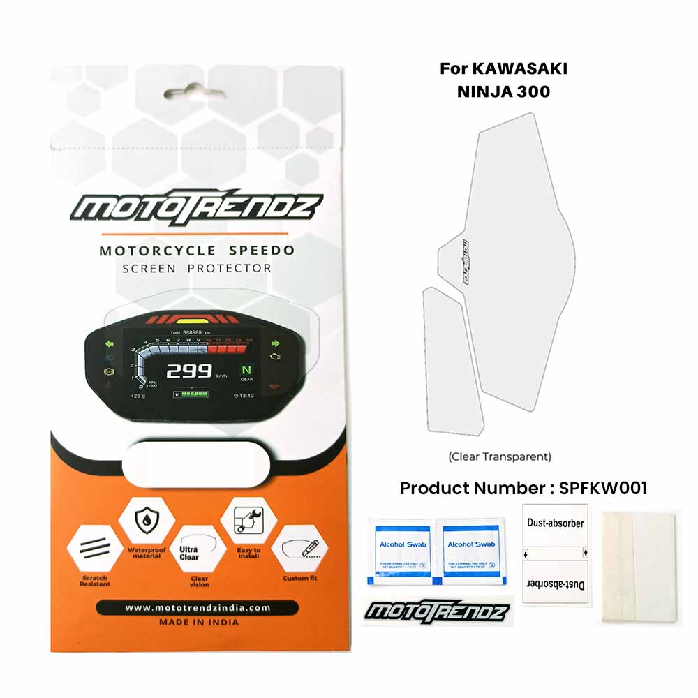 Motorcycle Speedo Screen Protector – Kawasaki Ninja 300