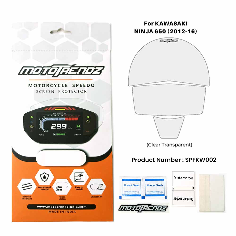 Motorcycle Speedo Screen Protector – Kawasaki Ninja 650 (2012-2016)