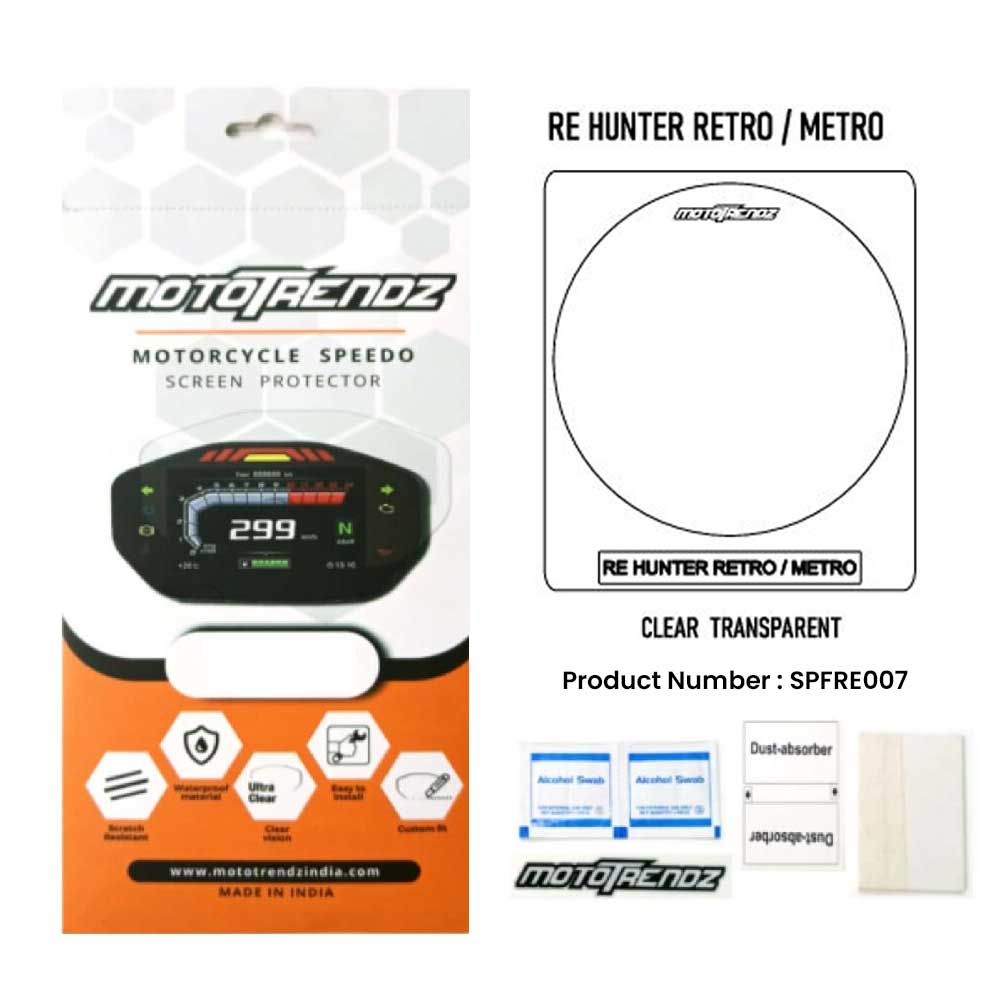 Motorcycle Speedo Screen Protector – ROYAL ENFIELD HUNTER RETRO / METRO