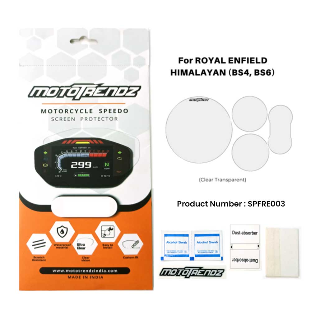 Motorcycle Speedo Screen Protector – Royal Enfield Himalayan (BS4, BS6) +Navigation