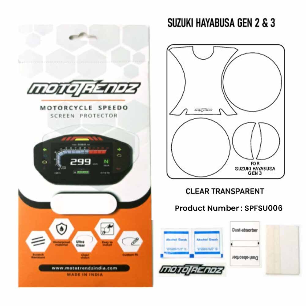 Motorcycle Speedo Screen Protector – FOR SUZUKI HAYABUSA – GEN 3
