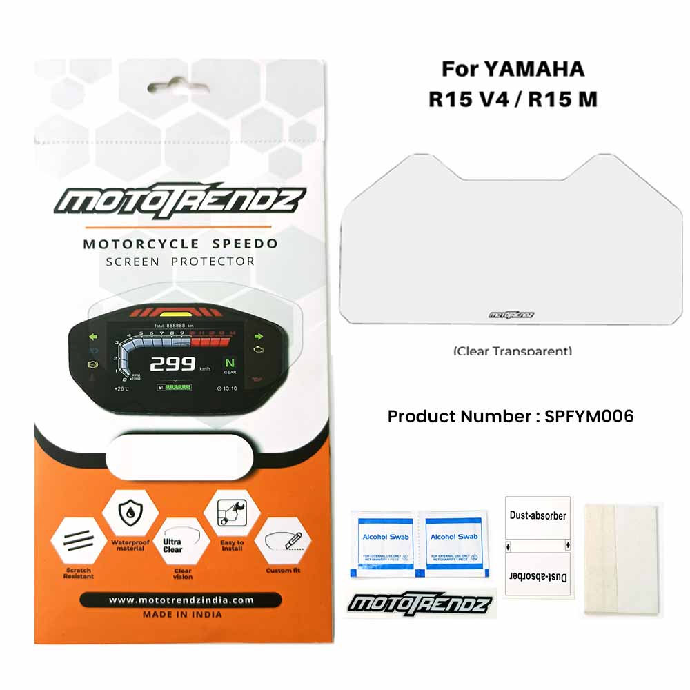 Motorcycle Speedo Screen Protector – Yamaha R15v4 / R15(M4)