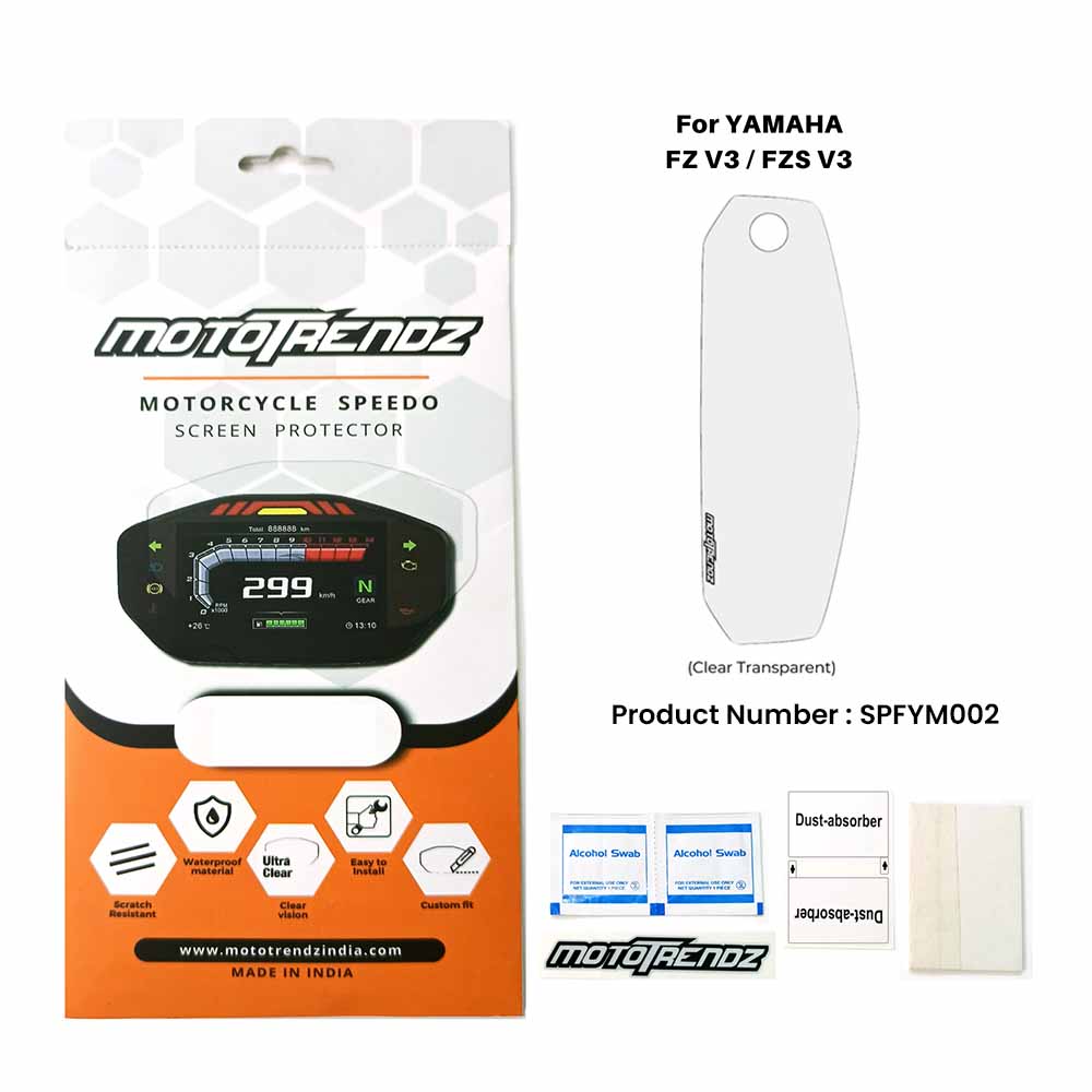 Motorcycle Speedo Screen Protector – Yamaha FZ / FZS V3