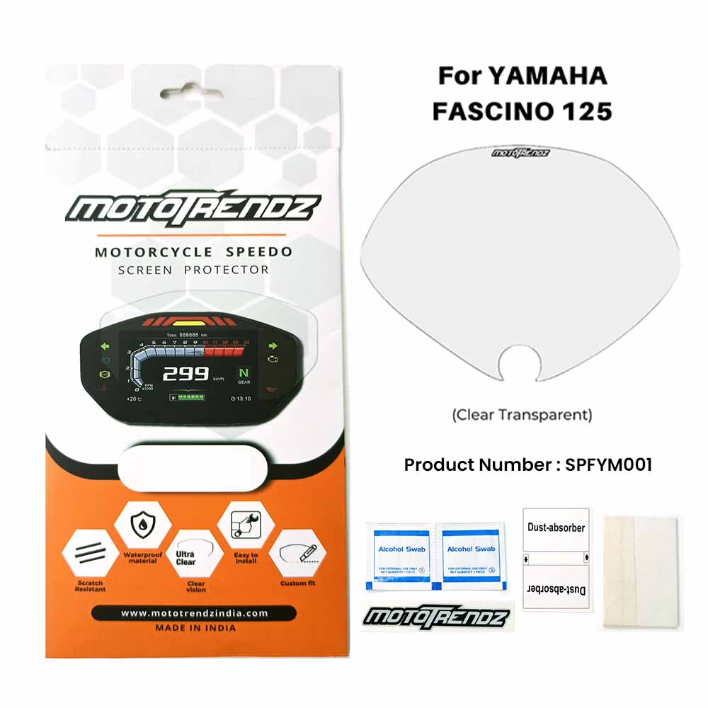 Motorcycle Speedo Screen Protector – Yamaha Fascino 125