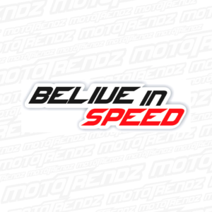 Believe in Speed Sticker