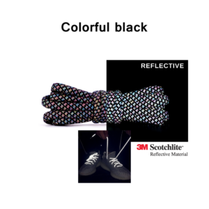 Reflective Shoe Laces - Colorful Black