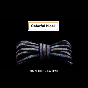Shoe Laces - Colorful Black (Flat Laces)