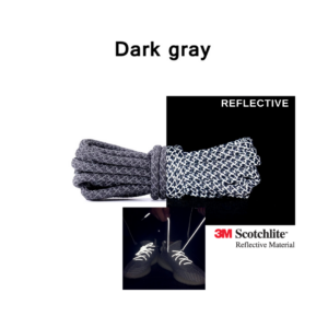 Reflective Shoe Laces - Dark Grey