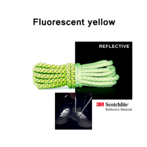 Reflective Shoe Laces - Fluorescent Yellow