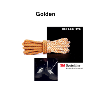 Reflective Shoe Laces - Golden