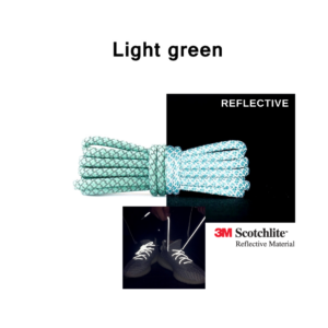 Reflective Shoe Laces - Light Green