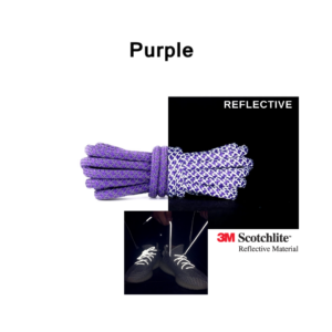 Reflective Shoe Laces - Purple