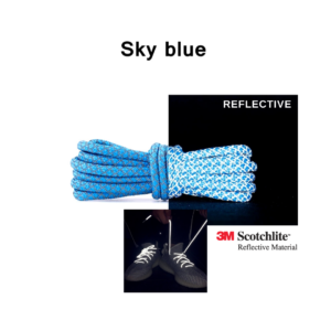 Reflective Shoe Laces - Sky Blue