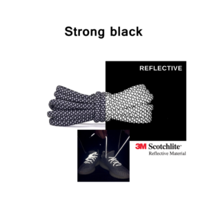 Reflective Shoe Laces - Strong Black