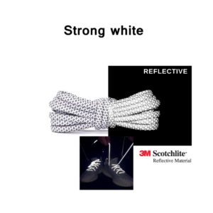 Reflective Shoe Laces - Strong White
