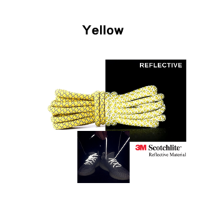 Reflective Shoe Laces - Yellow