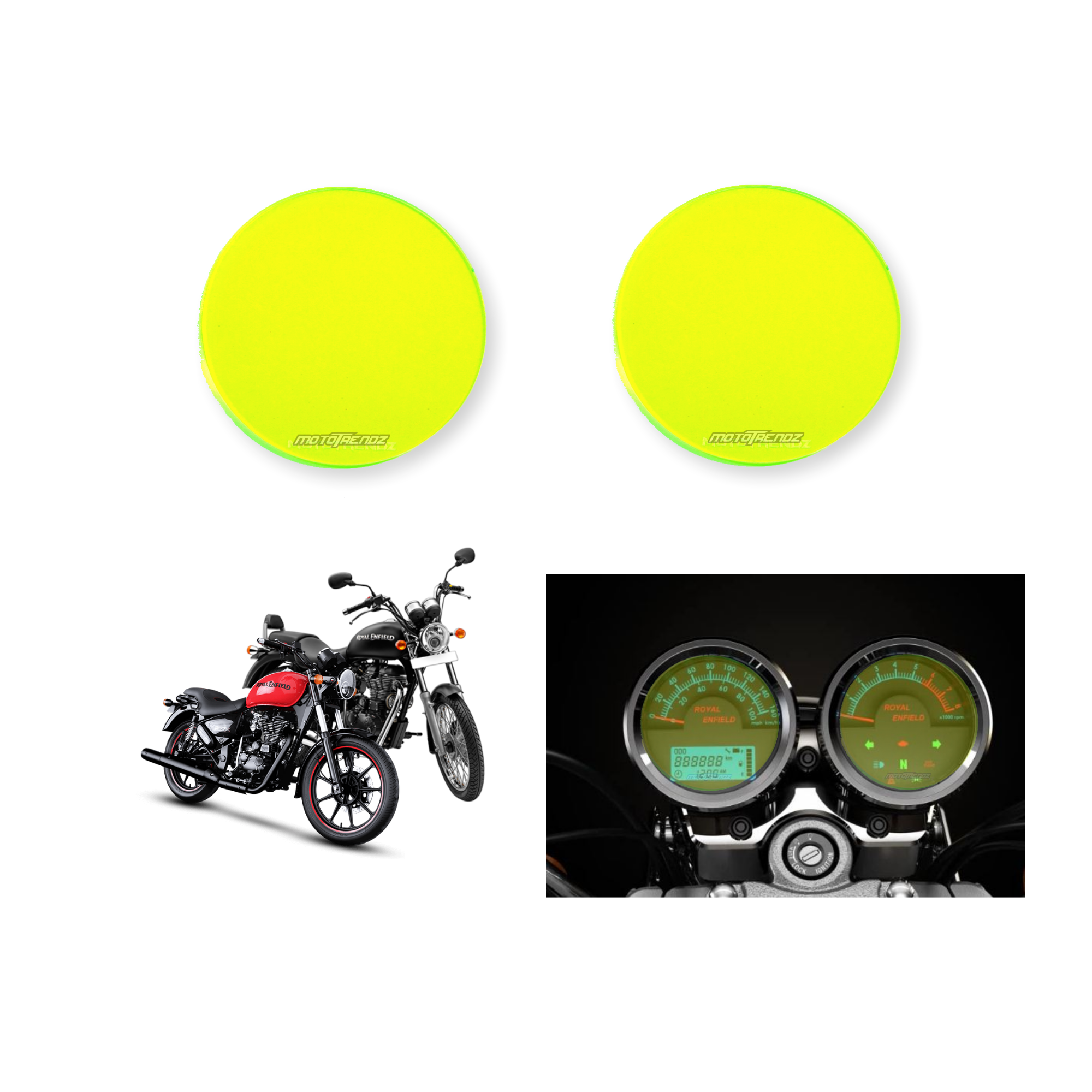 Acrylic Speedometer Protector Royal Enfield Thunderbird Mototrendz