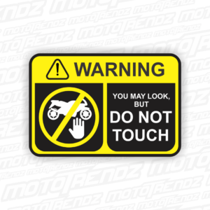 Don't Touch Warning Sticker