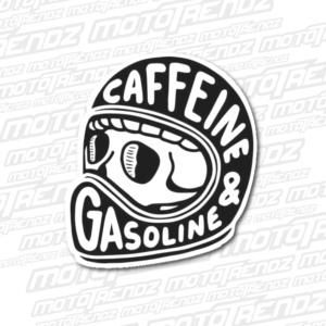 Caffine & Gasoline SKULL Sticker